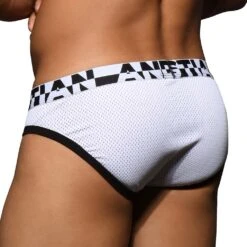Slip Andrew Christian Almost Naked Mesh Gym 92771 -Magasin De Lingerie De Mode slip ac 92771 blanc 4