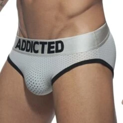 Slip Addicted Mesh AD668 -Magasin De Lingerie De Mode slip addicted ad668 argent 4