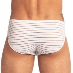 Slip L Homme Invisible Back To White MY44BTB -Magasin De Lingerie De Mode slip hi my44btb blanc 3