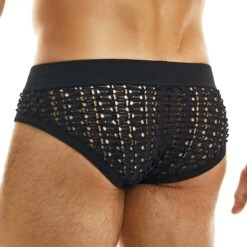 Slip Modus Vivendi Hole 02313 -Magasin De Lingerie De Mode slip modus 02313 noir 3