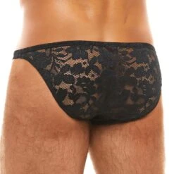 Slip Modus Vivendi Floral Lace 04111 -Magasin De Lingerie De Mode slip modus 04111 noir 3
