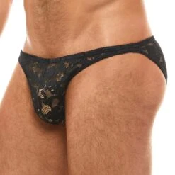 Slip Modus Vivendi Floral Lace 04111 -Magasin De Lingerie De Mode slip modus 04111 noir 4