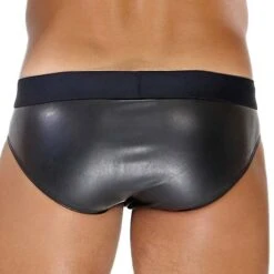 Slip Fetish TOF PARIS SV0014NN -Magasin De Lingerie De Mode slip tof SV0014NN noir 3