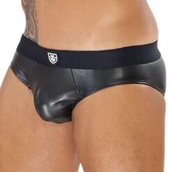 Slip Fetish TOF PARIS SV0014NN -Magasin De Lingerie De Mode slip tof SV0014NN noir 4