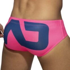 Slip De Bain Addicted Extra Large Logo ADS045 -Magasin De Lingerie De Mode slipbain ad ADS045 rose 3