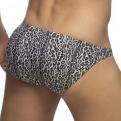 Slip De Bain Addicted Leopard Mini ADS270 -Magasin De Lingerie De Mode slipbain addicted ADS270 gris 3