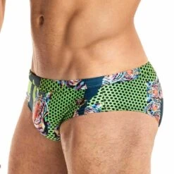 Slip De Bain BANG! Tigre 50216 -Magasin De Lingerie De Mode slipbain bang 50216 vert 4