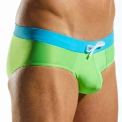 Slip De Bain CockSox Slice Green CX79WB -Magasin De Lingerie De Mode slipbain cocksox cx79wb vert 4