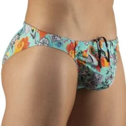 Slip De Bain FEEL ErgoWear Voyager EW1062 -Magasin De Lingerie De Mode slipbain ergo EW1062 turquoise 4