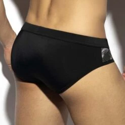 Slip De Bain ES Collection Fall Leaves Combi 2113 -Magasin De Lingerie De Mode slipbain esco 2113 noir 3