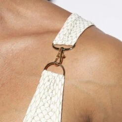 Maillot De Bain ES Collection Luxury 2228 -Magasin De Lingerie De Mode slipbain esco 2228 blanc 5