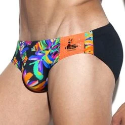 Slip De Bain ES Collection Oscar 1819 -Magasin De Lingerie De Mode slipbain escollection 1819 noir 4