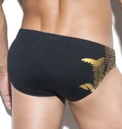 Slip De Bain ES Collection Waldo Jungle 1830 -Magasin De Lingerie De Mode slipbain escollection 1830 noir 3