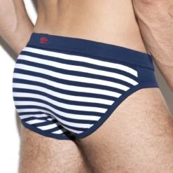 Slip De Bain ES Collection Flowery Sailor 1923 7 Slip De Bain ES Collection Flowery Sailor 1923 -Magasin De Lingerie De Mode slipbain escollection 1923 bleu 3