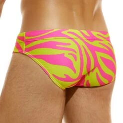Slip De Bain Modus Vivendi Tiger DS2314 -Magasin De Lingerie De Mode slipbain modus DS2314 jaune 3