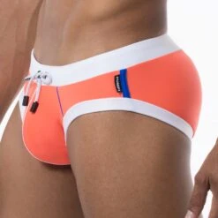 Slip De Bain Pump! Waterbrief 13008 -Magasin De Lingerie De Mode slipbain pump 13008 corail 4