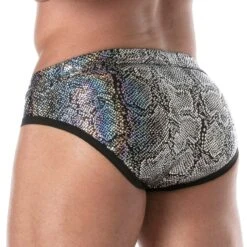 Slip De Bain Splendid TOF PARIS TOF264A -Magasin De Lingerie De Mode slipbain tof TOF264A argent 3