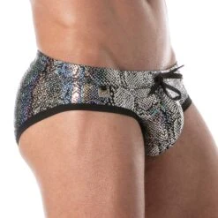 Slip De Bain Splendid TOF PARIS TOF264A -Magasin De Lingerie De Mode slipbain tof TOF264A argent 4