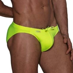 Slip De Bain Neon TOF PARIS TOF269JF -Magasin De Lingerie De Mode slipbain tof TOF269JF jaune 4