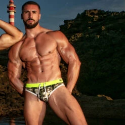 Slip De Bain Iconic Swim TOF PARIS TOF206K -Magasin De Lingerie De Mode slipbain tof tof206k camo a