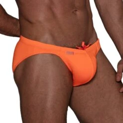 Slip De Bain Neon TOF PARIS TOF269OF -Magasin De Lingerie De Mode slipbain tof tof269of orange 4