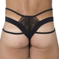 String Candyman 99469 -Magasin De Lingerie De Mode string candy 99469 noir 3