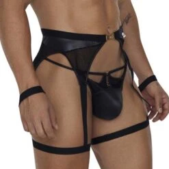 String Candyman Garter 99690 -Magasin De Lingerie De Mode string candy 99690 noir 4