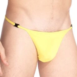 String De Bain L Homme Invisible MY11XSDB -Magasin De Lingerie De Mode stringbain hi my11xsdb jaune 4