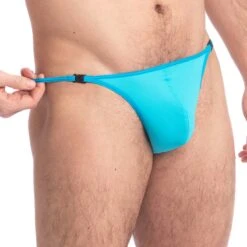String De Bain L Homme Invisible UW21XSDB -Magasin De Lingerie De Mode stringbain hi uw21xsdb turquoise 4