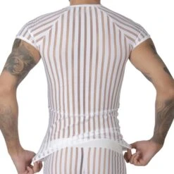 T-Shirt Eros Veneziani 7446 -Magasin De Lingerie De Mode tshirt eros 7446 blanc 3