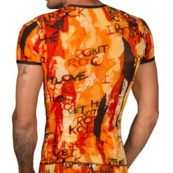 T-shirt Eros Veneziani MA507 -Magasin De Lingerie De Mode tshirt eros ma507 orange 3