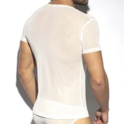T-Shirt ES Collection Plumetti TS296 -Magasin De Lingerie De Mode tshirt es TS296 blanc 3