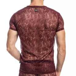 T-Shirt L Homme Invisible Enzo MY73ENZ -Magasin De Lingerie De Mode tshirt hi MY73ENZ bordeau 3