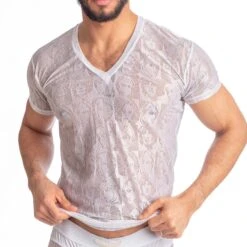 T-Shirt L Homme Invisible Picasso MY73PIC -Magasin De Lingerie De Mode tshirt hi MY73PIC blanc 4