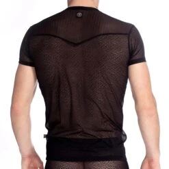 T-Shirt L Homme Invisible Damien MY61DAM -Magasin De Lingerie De Mode tshirt hi my61dam noir 3