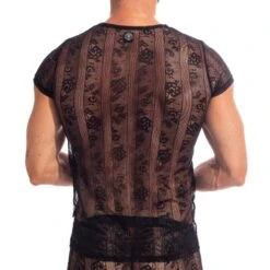 T-Shirt L Homme Invisible Gardens Of Babylon MY92BAB -Magasin De Lingerie De Mode tshirt hi my92bab noir 3