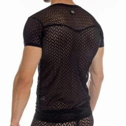 T-Shirt LHomme Invisible MY61ADM -Magasin De Lingerie De Mode tshirt hommeinivisible MY61ADM noir 4