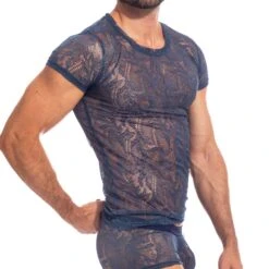 T-Shirt L Homme Invisible Seaport MY92SEAB -Magasin De Lingerie De Mode tshirt hy my92ea bleu 4