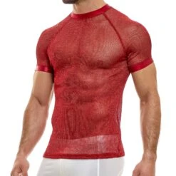 T-Shirt Modus Vivendi Armor 01041 -Magasin De Lingerie De Mode tshirt modus 01041 rouge 4