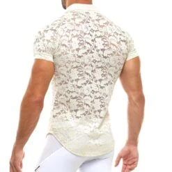 Chemise Modus Vivendi Floral Lace 04141 -Magasin De Lingerie De Mode tshirt modus 04141 blanc 3